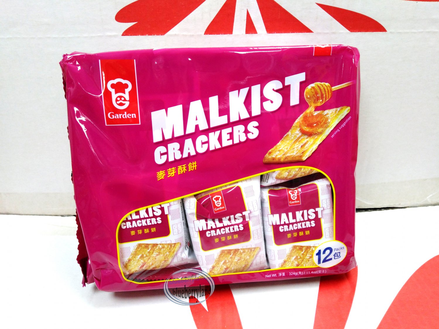 Garden MALKIST Flavor Crackers 324g Cookie Biscuits Snacks Sweets school work cookies