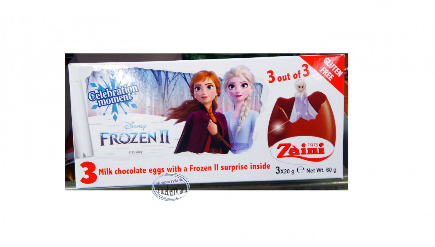 Zaini Disney FROZEN II Chocolate Surprise 3 Eggs With Toy Figure Inside ...