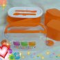 Sanrio Hello Kitty Bento Lunchbox Food Container set spoon fork case OC1