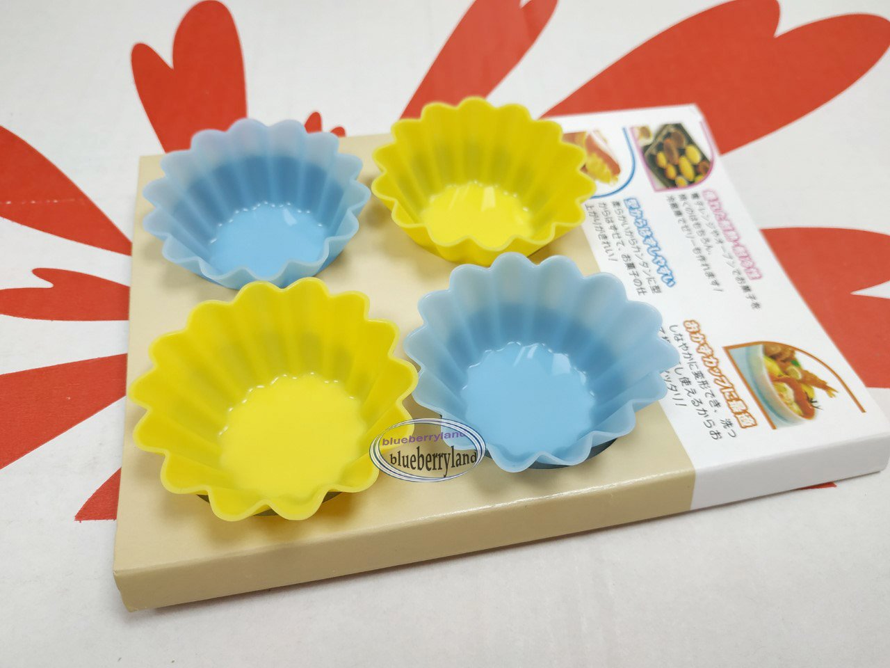 4 Silicone Cup flower shape Baking Cake tarts mould Side Dish Food container kitchen