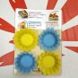 4 Silicone Cup flower shape Baking Cake tarts mould Side Dish Food container kitchen