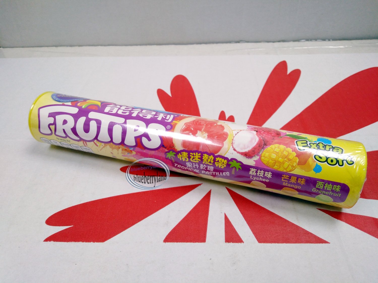 Frutips Tropical Fruit Flavored with Lychee Mango Grapefruit Pastilles