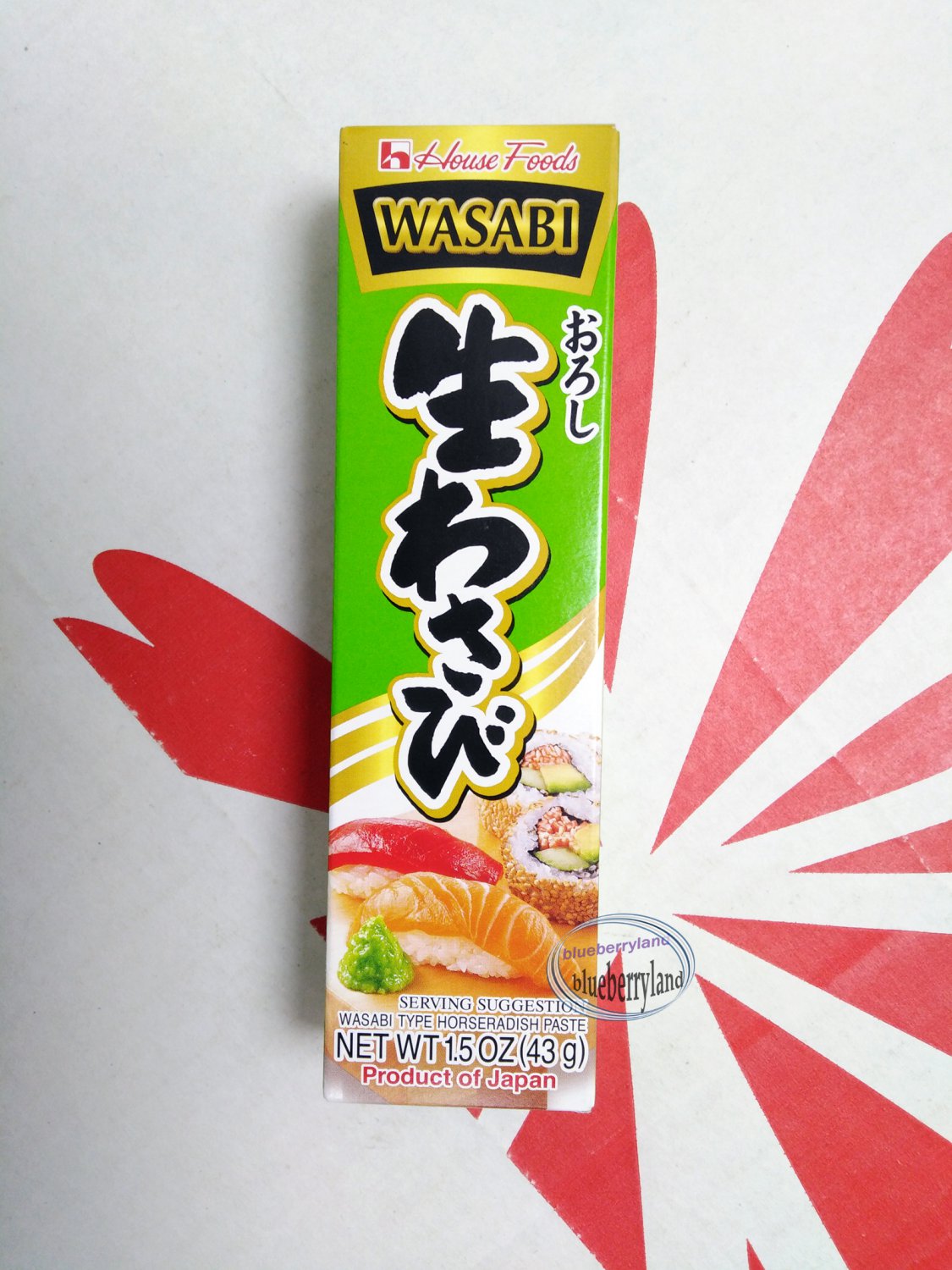 Japan House Japanese Horseradish WASABI in tube food paste sauce seasoning 43g