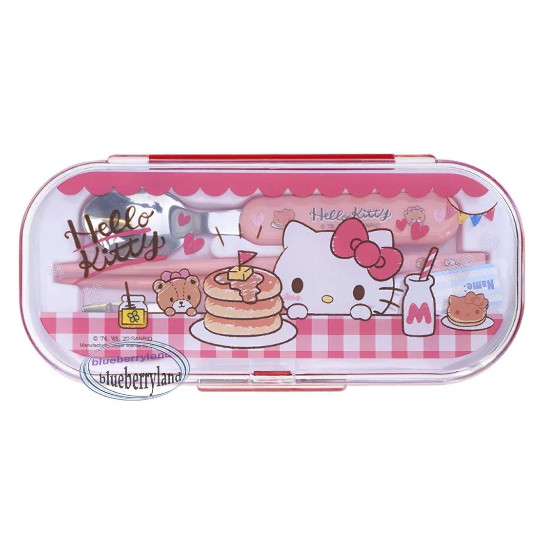 Sanrio Hello Kitty Cutlery set Fork Spoon Chopstick case sets bento ...