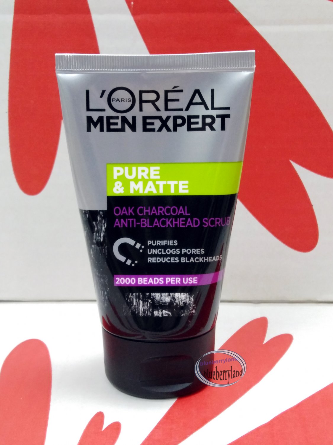 L'Oreal Paris Men Expert PURE & MATTE Charcoal Black Scrub 100ml Deep
