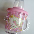 Sanrio HELLO KITTY Baby Training Mug 210ml with Straw Cup kids child girls Pink