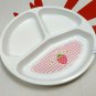 Strawberry Candy Luncheon 3 section Plate kids Lunch Dinner Snack plates ladies