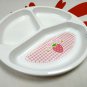 Strawberry Candy Luncheon 3 section Plate kids Lunch Dinner Snack plates ladies