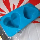2 Hearts SILICONE Mold cake muffin mould sweets treats maker ladies kitchen B