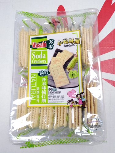 Wasabi Soda Crackers Natural 270g å°�ç�§å�³å±�é«�é�£è�¥æ�«å�³è��æ��é¤�  biscuit cookie food snack