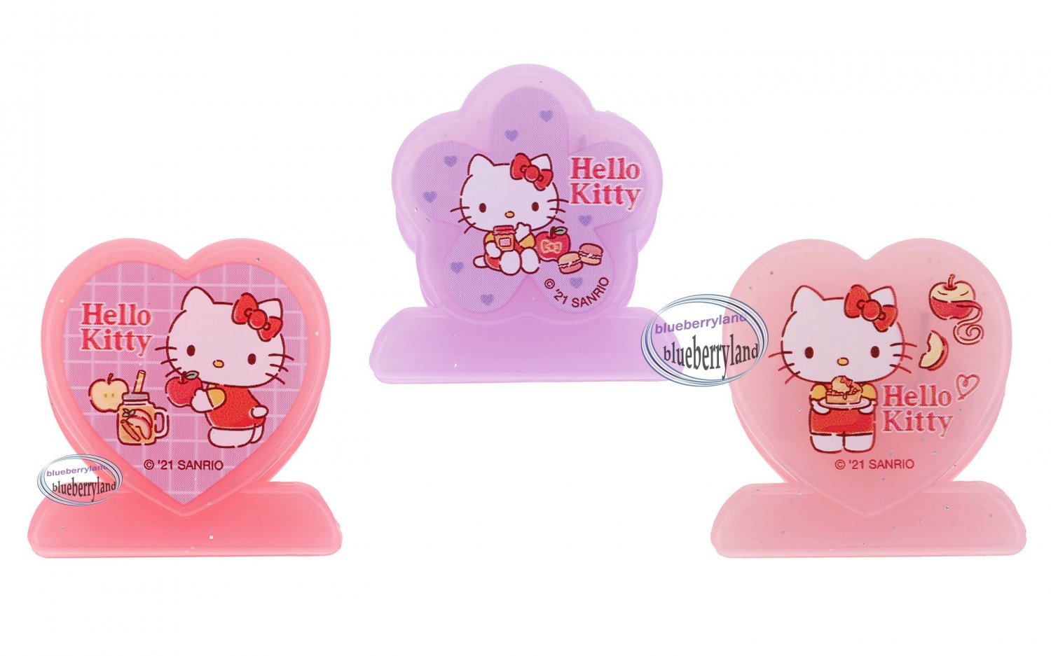 Sanrio Hello Kitty Plastic Clips 3p set School home Office CLIP ladies girls P21