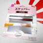 Japan Stainless Steel Cake Pizza Pastry Dough Bench Scraper Cutter Food Mover with rounded handle