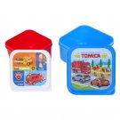 Tomy Tomica BPA Free Snack Box Food Container Plastic Case Set of 2 Pcs SQUARE boxes  P22