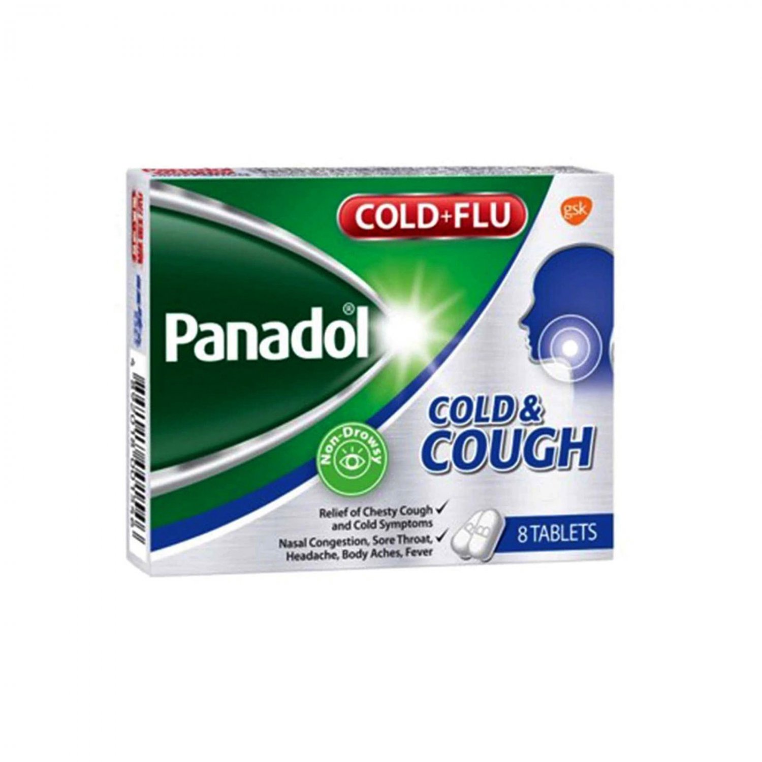 2 Boxes of Panadol COLD & COUGH Capsules tablets