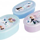 Japan made Frozen Bento Food Container Lunch Box 3 Pcs Set girls Elsa Anna