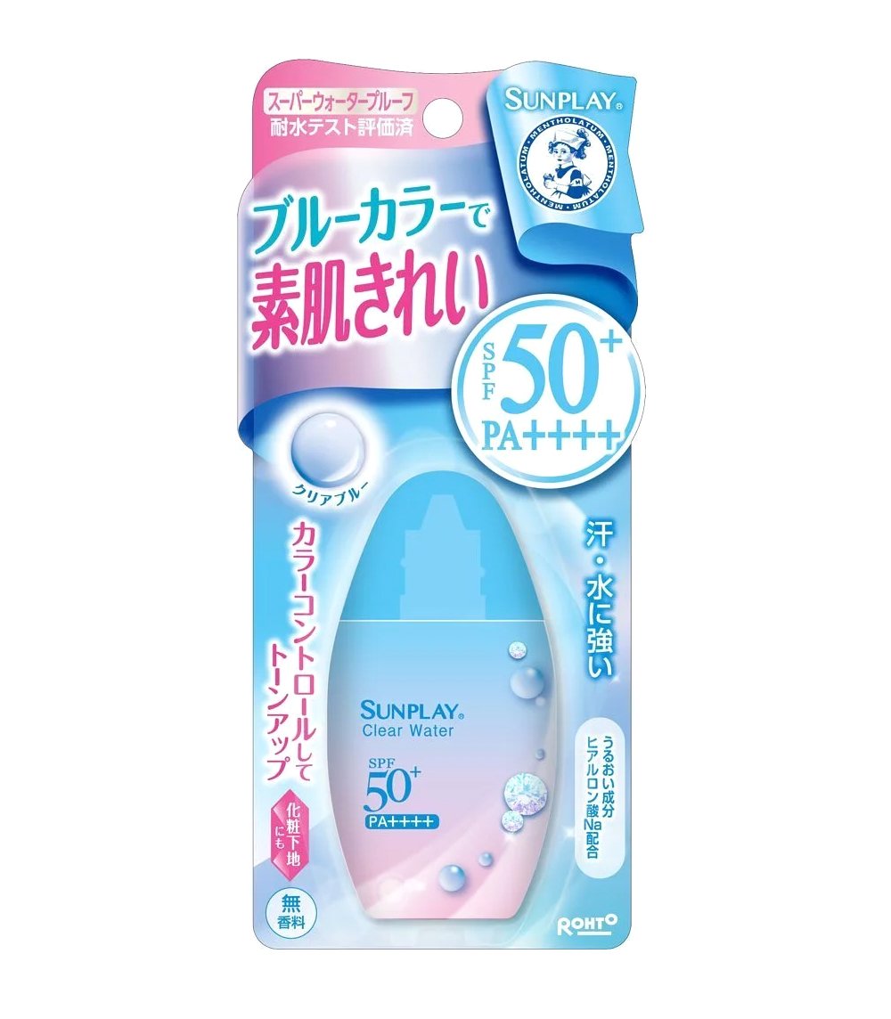 Mentholatum SUNPLAY Sunblock Sunscreen clear water Lotion SPF50+ PA++++ outdoor ladies kids girls