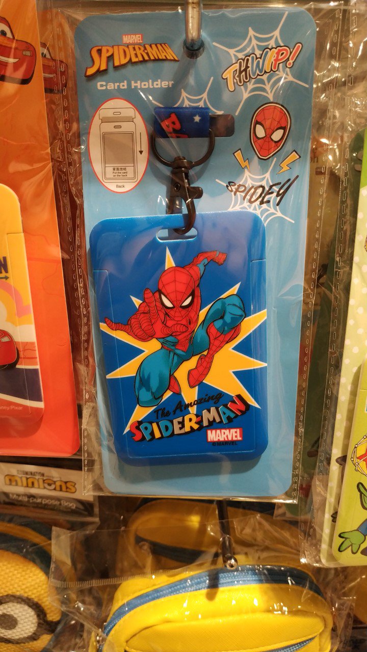 Spiderman Card Holder ID Tag Lanyard School Work Buss Pass ID tags boys girls kid E3