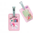 Sanrio My Melody Bag Luggage Tag buckle fastener School Work Pass tags Holder D3