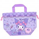 Sanrio Kuromi Drawstring Lunch Bag Cooler BAG School Lunchbox pouch  M5