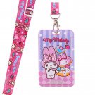Sanrio My Melody Card Holder ID Tag Lanyard School Work Pass ID tag girls kid M25