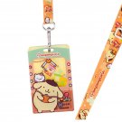Sanrio Pompompurin Card Holder ID Tag Lanyard School Work Pass ID tag girls kid M6