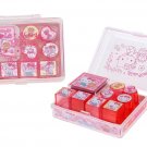 Sanrio HELLO KITTY 8 pieces EVA Stamps with ink pads Mini Stamp sets girls 迷你印章套裝 M6