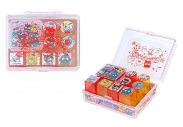 Sanrio Mix Characters 8 pieces EVA Stamps with ink pads Mini Stamp sets girls &egrave;&iquest;&middot;&auml;&frac12;&nbsp;&aring;�&deg;&ccedil;&laquo;&nbsp;&aring;&yen;�&egrave;&pound;� M6