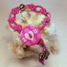 Pink Suede Leather Bracelet.  Check Our Store twodotts.ecrater.com