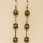 Antique Brass & Rhinestone fashion ear rings
