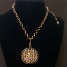 Antique Brass Fashion necklace with pendant. Antique Brass Fashion necklace with pendant.