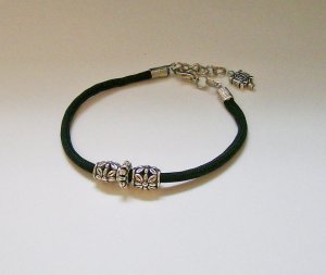 Black Paracord Ankle Bracelet