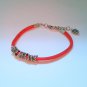 Orange Paracord Ankle Bracelet