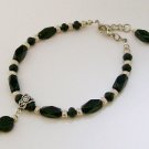 Black beaded ankle bracelet Black beaded ankle bracelet