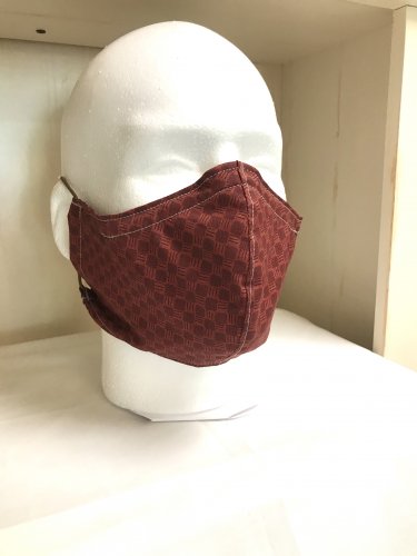 Face Mask with Filter Pocket Rust 064