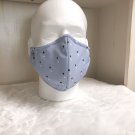 Breathe Better Face Mask #81 Light Blue with dots Breathe Better Face Mask #81 Light Blue with dots