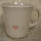 CORNING CORELLE FOREVER YOURS TAPERED MUGS SET OF 4