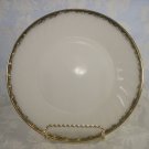 FIREKING MILK WHITE GOLD TRIM 9" LUNCHEON PLATES SET OF 6
