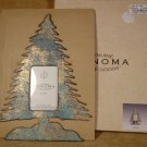 SONOMA RUSTIC CHRISTMAS TREE PHOTO FRAME 2" X 3" *NIB* *SHIPS FREE*