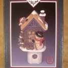 HANDPAINTED PORCELAIN HOLIDAY NIGHT LIGHT W/LIGHT SENSOR