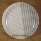 CHURCHILL ENGLAND SHADES GRAY DOTTED SALAD PLATES SET OF 3