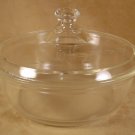 PYREX ETCHED CRYTAL ROUND BAKER W/LID OLD $ MARK