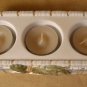 YANKEE CANDLE WINDOW BOX TEALIGHT HOLDER W/TEALIGHTS