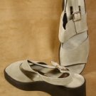 AEROSOLES LIME SUEDE MICRO JORDAN SLING BACK 9.5 B *NIB*