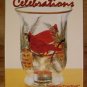 HOLIDAY CARDINAL MOUTH BLOWN 6" HURRICANE TEALIGHT NIB*