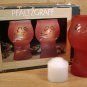 PFALTZGRAFF WINTERBERRY MINI FLOATING PILLAR CANDLES *NIB*