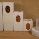 PARTYLITE MEDALLION VOTIVE TEALIGHT HOLDERS 6 PC. SET