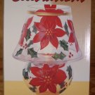 CELEBRATIONS POINSETTIA 7" MINI CANDLE LAMP *NIB*