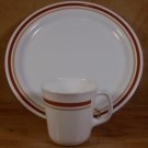 CORELLE CORNING CINNAMON DINNER PLATE & MUGS LOT OF 4