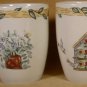 CHINA PEARL BIRDHOUSE STONEWARE MUGS SET OF 2