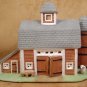 PARTYLITE PORCELAIN TEALIGHT BARN W/FARM ANIMALS